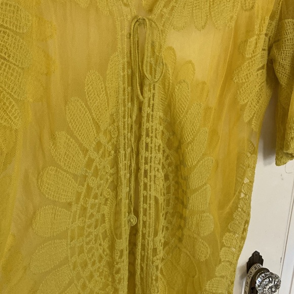 Cotton-blend lace cover / kimono - Picture 2 of 10